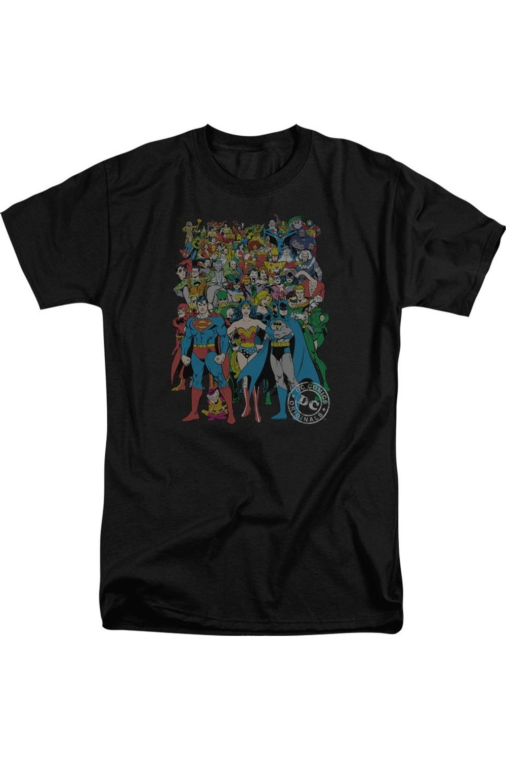 

Футболка с коротким рукавом для взрослых DC Comics Original Universe Gildan, черный