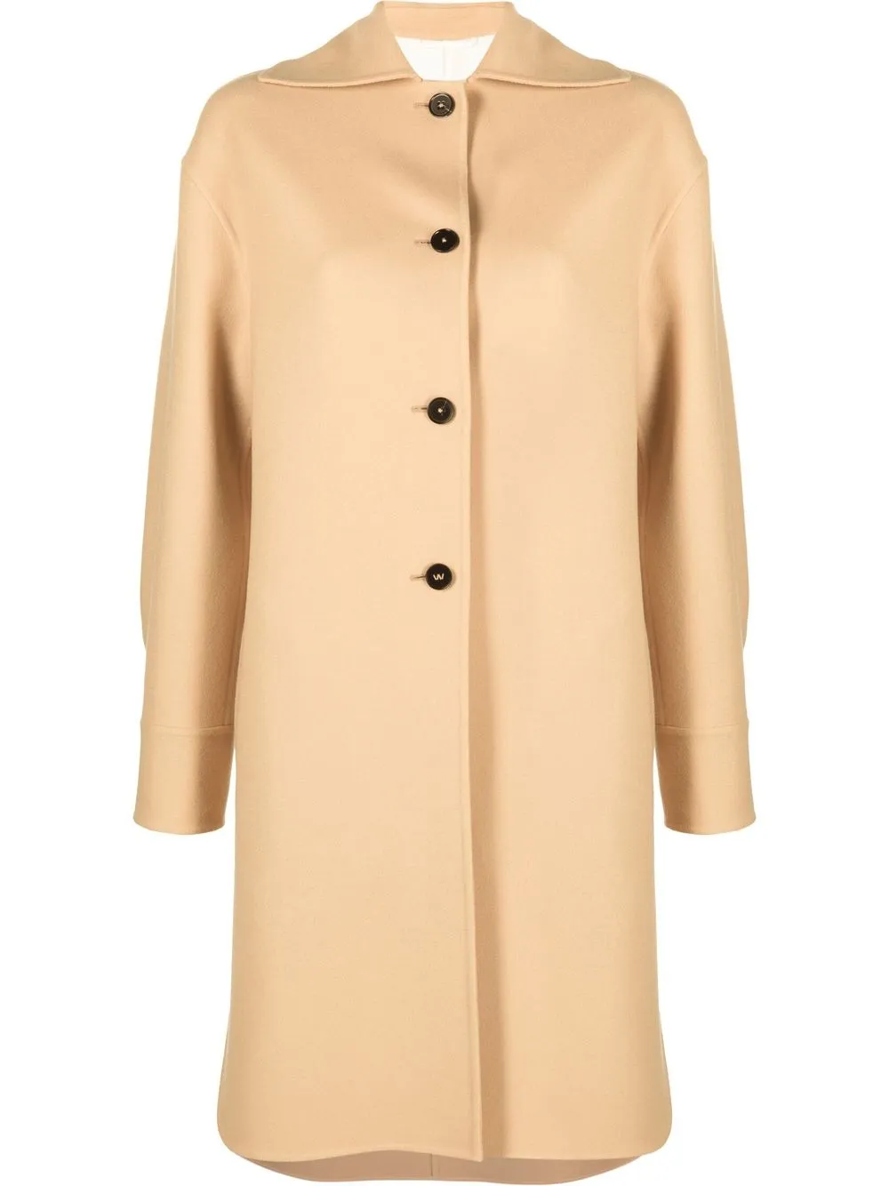 

Кашемировое однобортное пальто JIL SANDER, нейтральный
