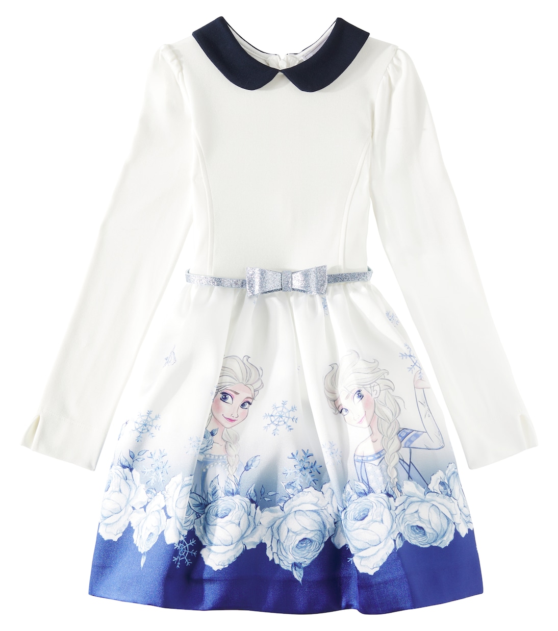 

Платье с принтом Monnalisa, Panna + Blu