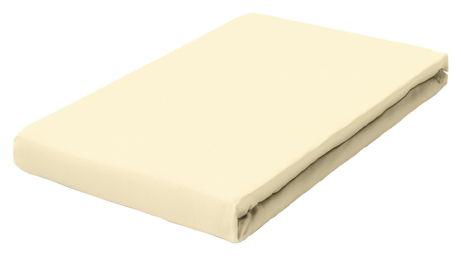 

Простыня на резинке Schlafgut, 120-130x200-220 см, светло-желтый