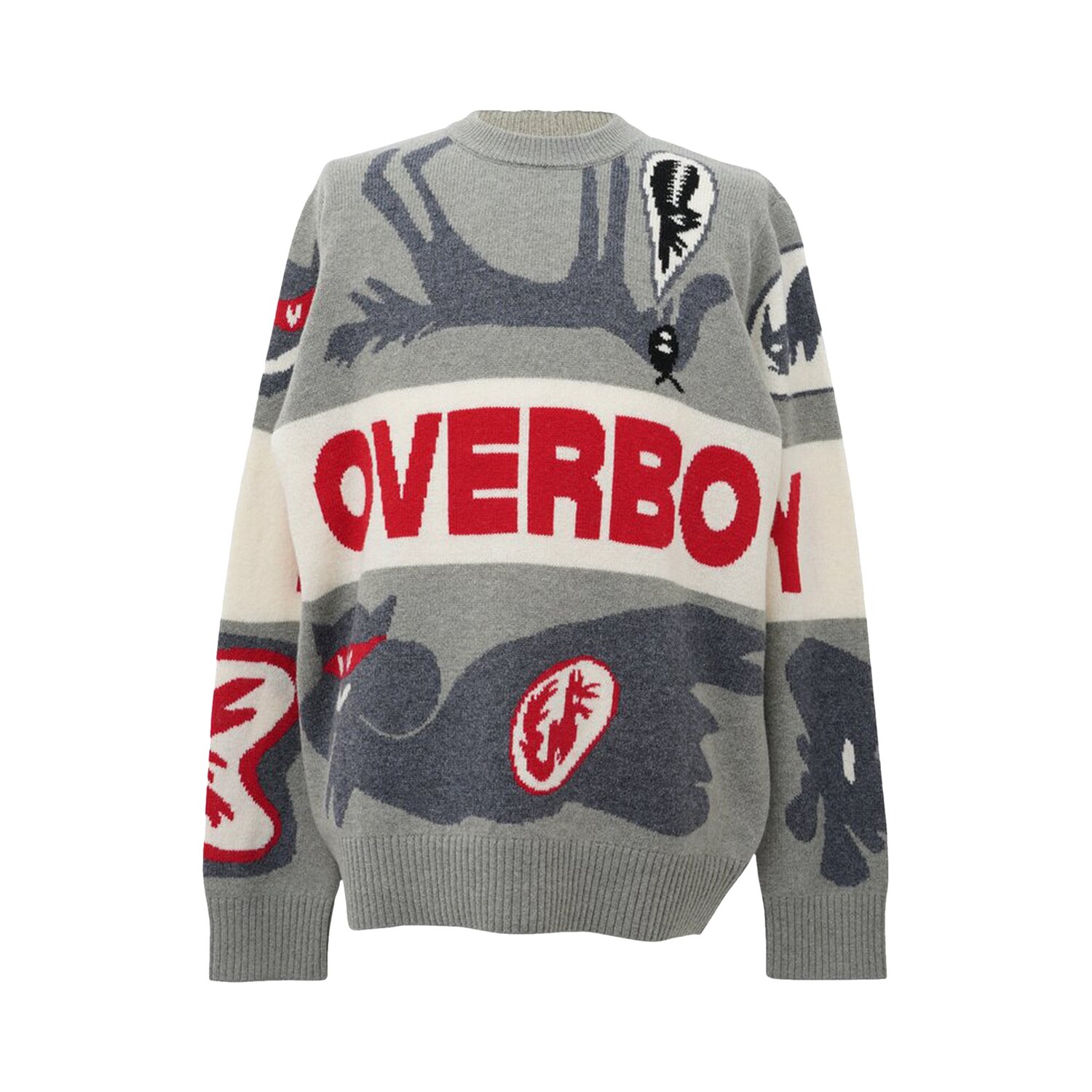 

Charles Jeffrey Loverboy Джемпер с логотипом Loverboy, оттенки серого, Серый, Charles Jeffrey Loverboy Джемпер с логотипом Loverboy, оттенки серого
