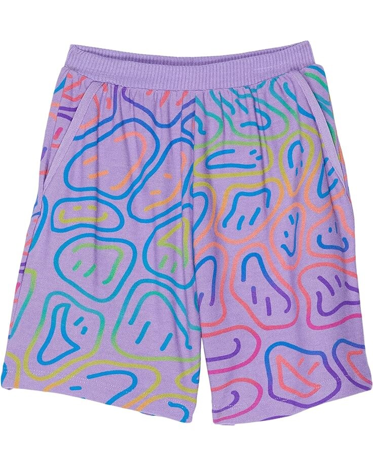 

Шорты Chaser Silly Smiley RPET Cozy Knit Faux Pocket Shorts, цвет Pegasus