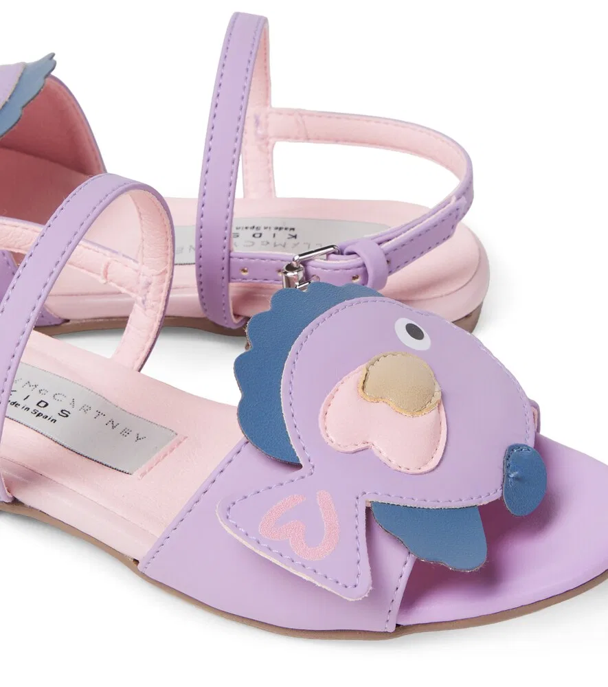 Рыбьи сандалии Stella McCartney Kids, фиолетовый — фото 4