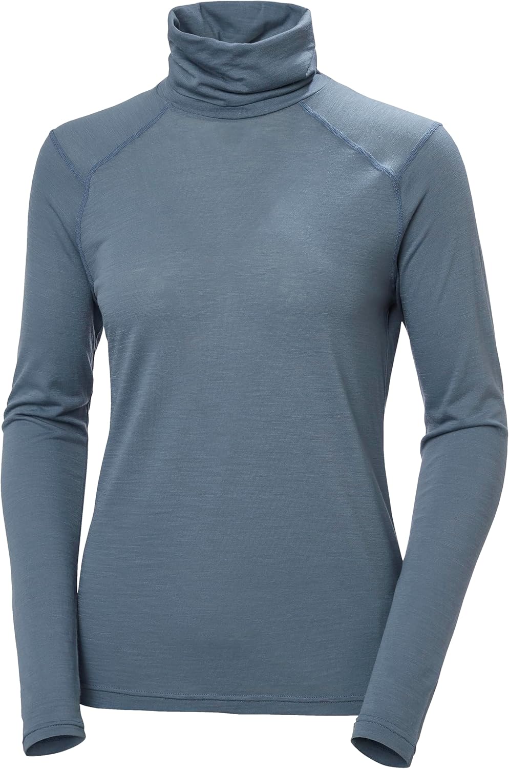 

Helly-Hansen Женская базовая футболка с высоким воротником Durawool с длинным рукавом, легкий теплый слой для холодной погоды Helly Hansen, 601 Washed Navy