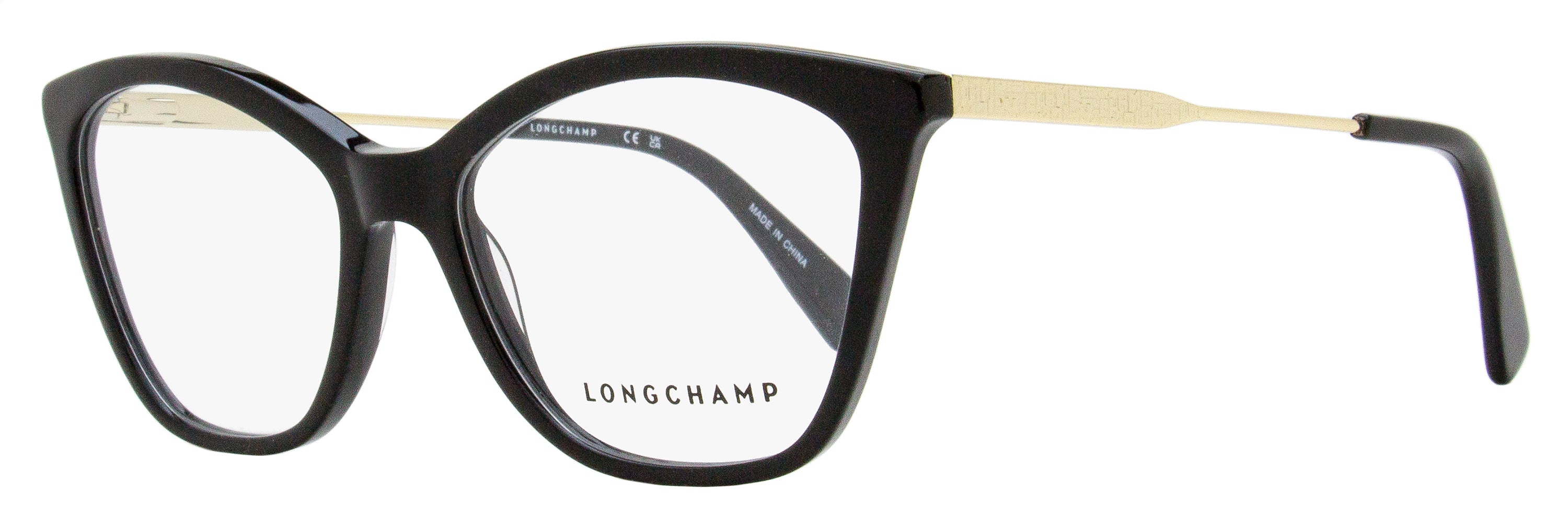

Женские очки-бабочки Longchamp LO2692 001 черные/золотые 54 мм