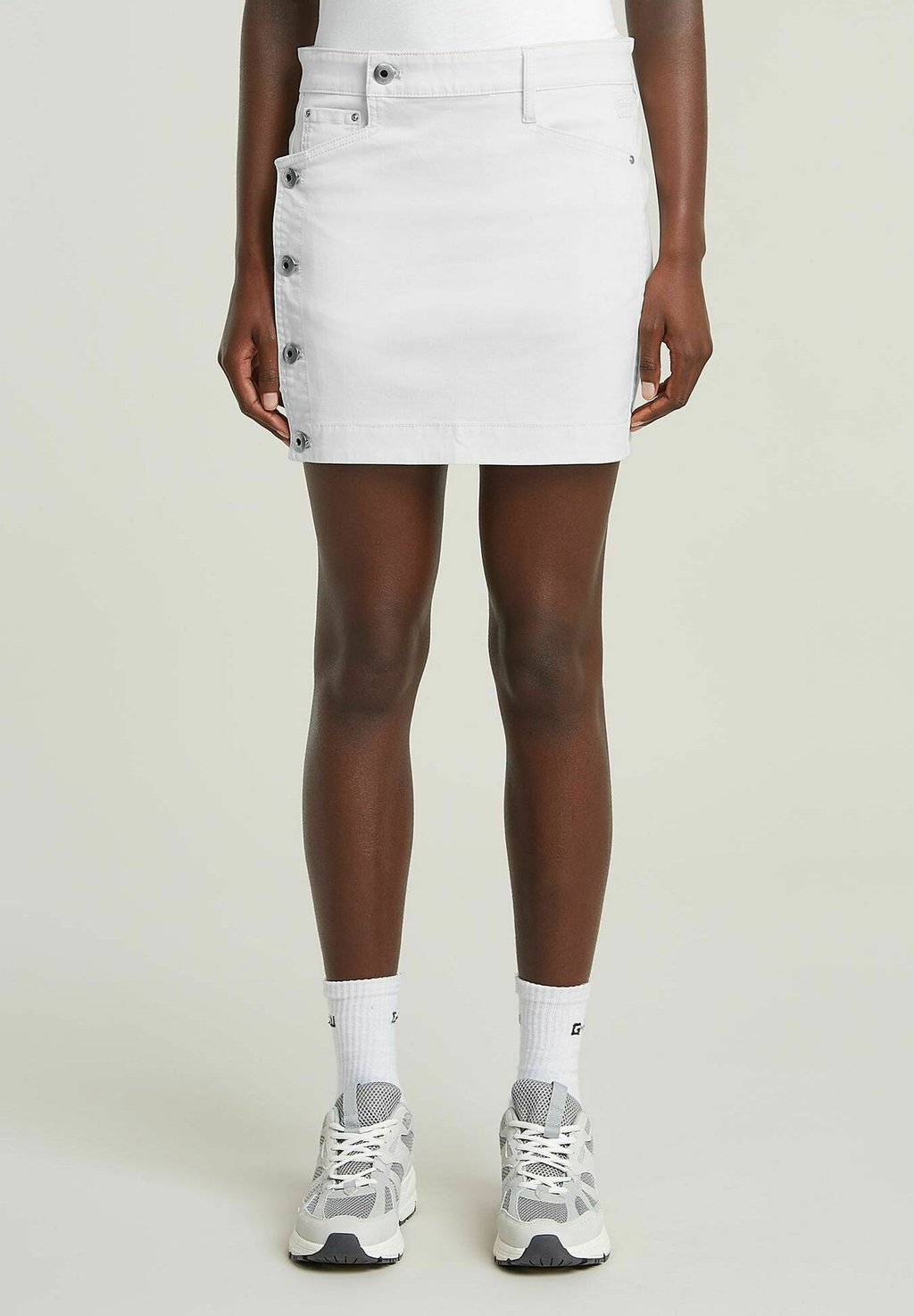 

Мини-юбка THROUGH - Denim skirt G-STAR, белый