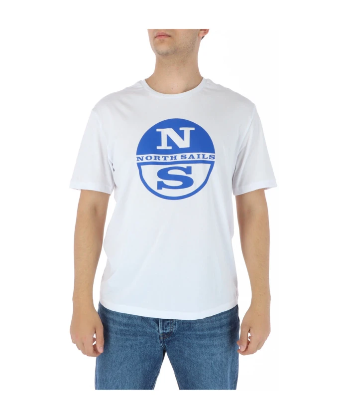 

Желтая футболка с короткими рукавами и принтом North Sails, белый, Желтый, Желтая футболка с короткими рукавами и принтом North Sails, белый