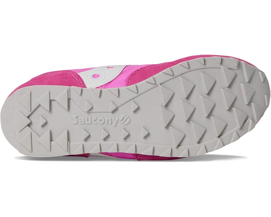 Кроссовки Saucony Kids Originals Jazz Double Hook & Loop (Toddler/Little Kid/Big Kid), Pink/Lime — фото 3