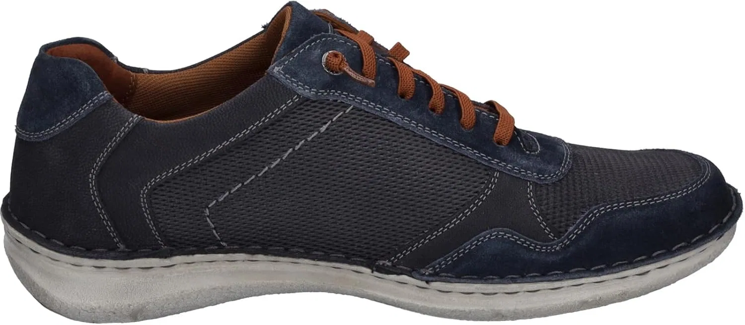 Мужские низкие кроссовки Josef Seibel Anvers 97, ширина K (очень широкая), сменная стелька, Indigo Estate — фото 4