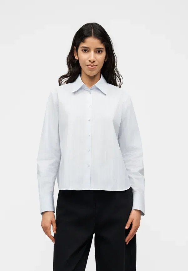 Блуза Boss Bertyna Monday Button Down, цвет ксеноново-синий — фото 3