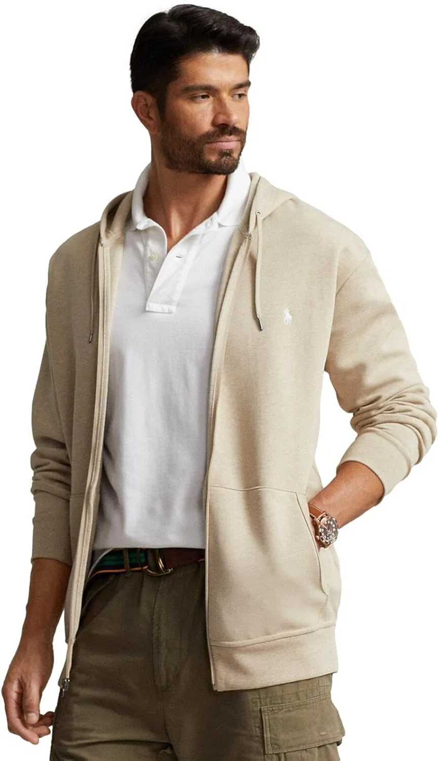 Худи на молнии POLO RALPH LAUREN, цвет Rl Sand Heather — фото 2