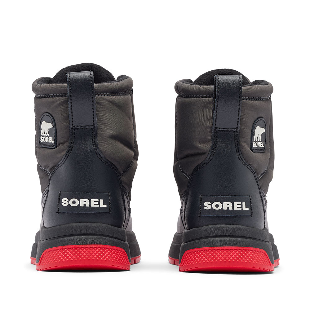 Детские водонепроницаемые зимние ботинки Sorel Whitney III Mid, Jet Black — фото 2