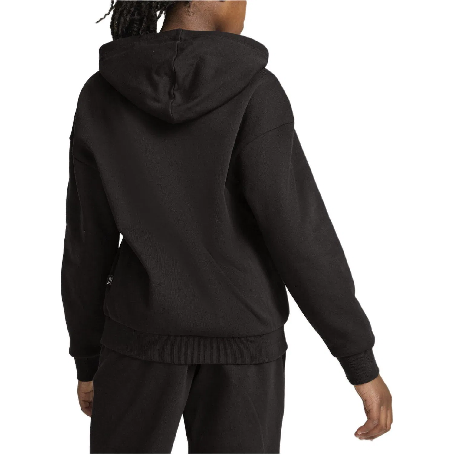 Свитшот PUMA ESS+ScriptMetallic Hoodie с капюшоном черный/золото — фото 4