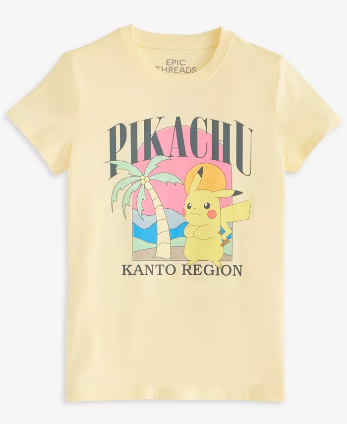 

Детская футболка Beach Pokeman Epic Threads, желтый