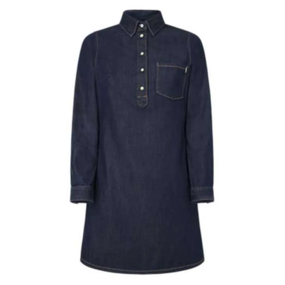 

Платье Pepe Jeans PL953628 long sleeve short, синий