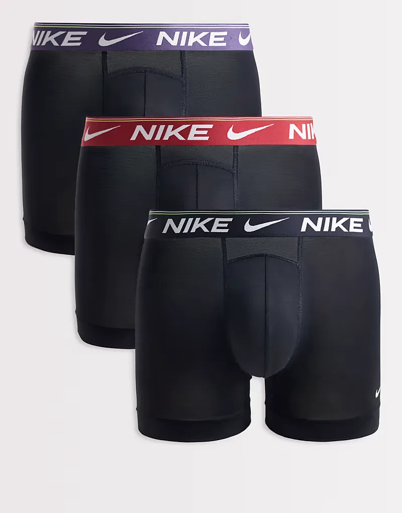 Комплект из 3 боксерских трусов Nike Ultra Comfort, черный