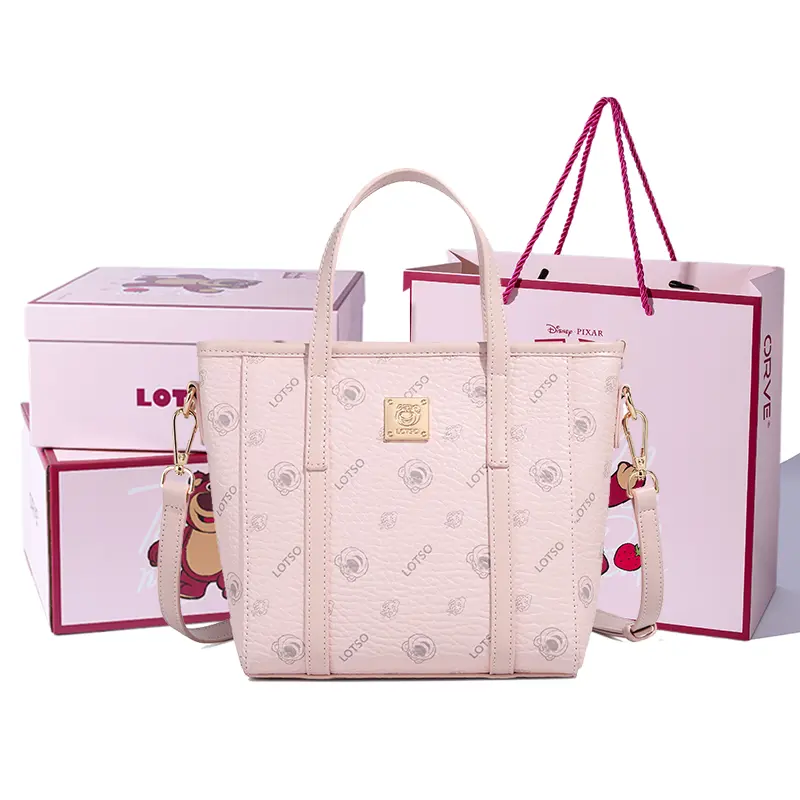 

Disney Сумка через плечо из ткани серии Strawberry Bear, Pink[Lotso Box+Shopping Bag+Box]