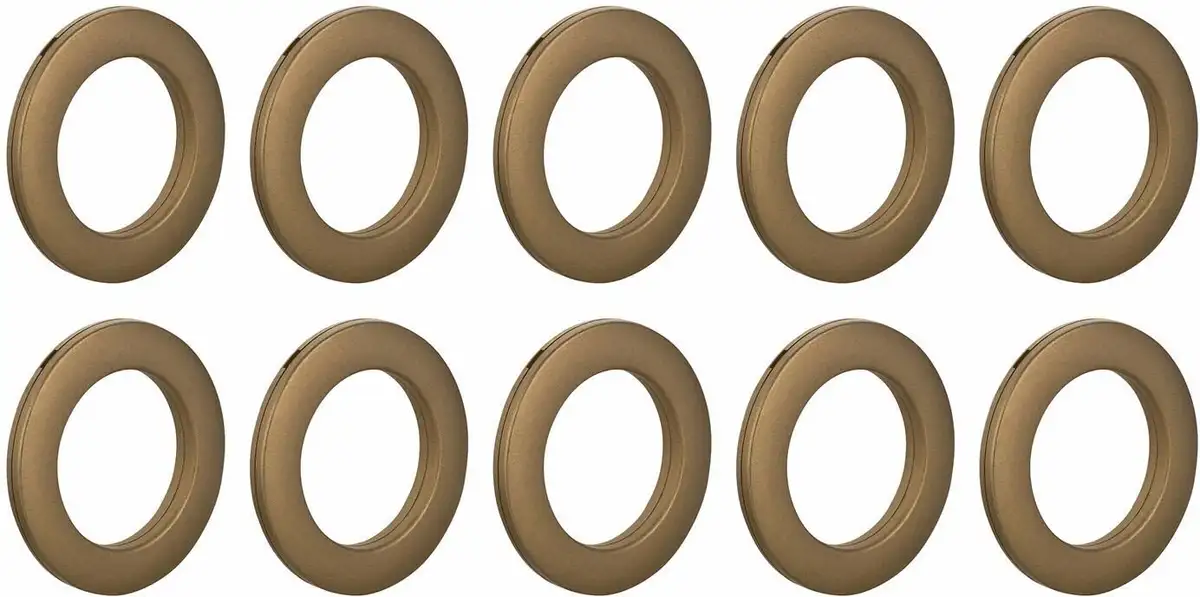 

Люверсы Good Life для ткани "Live" (10 шт. в упаковке) для декорирования шторных тканей 4х4 см, цвет antikmessingfarben