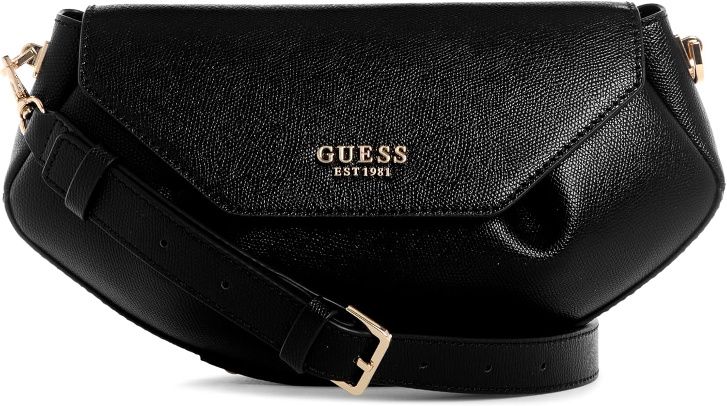 

GUESS AMORETTE FLAP CROSSBODY HANDBAG, сумка через плечо, черный