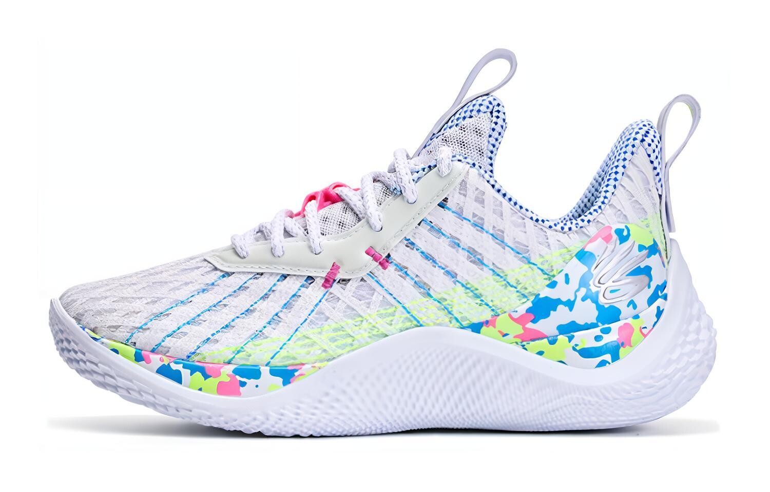 

Баскетбольные кроссовки Curry 10 Kids Kids Under Armour, белый