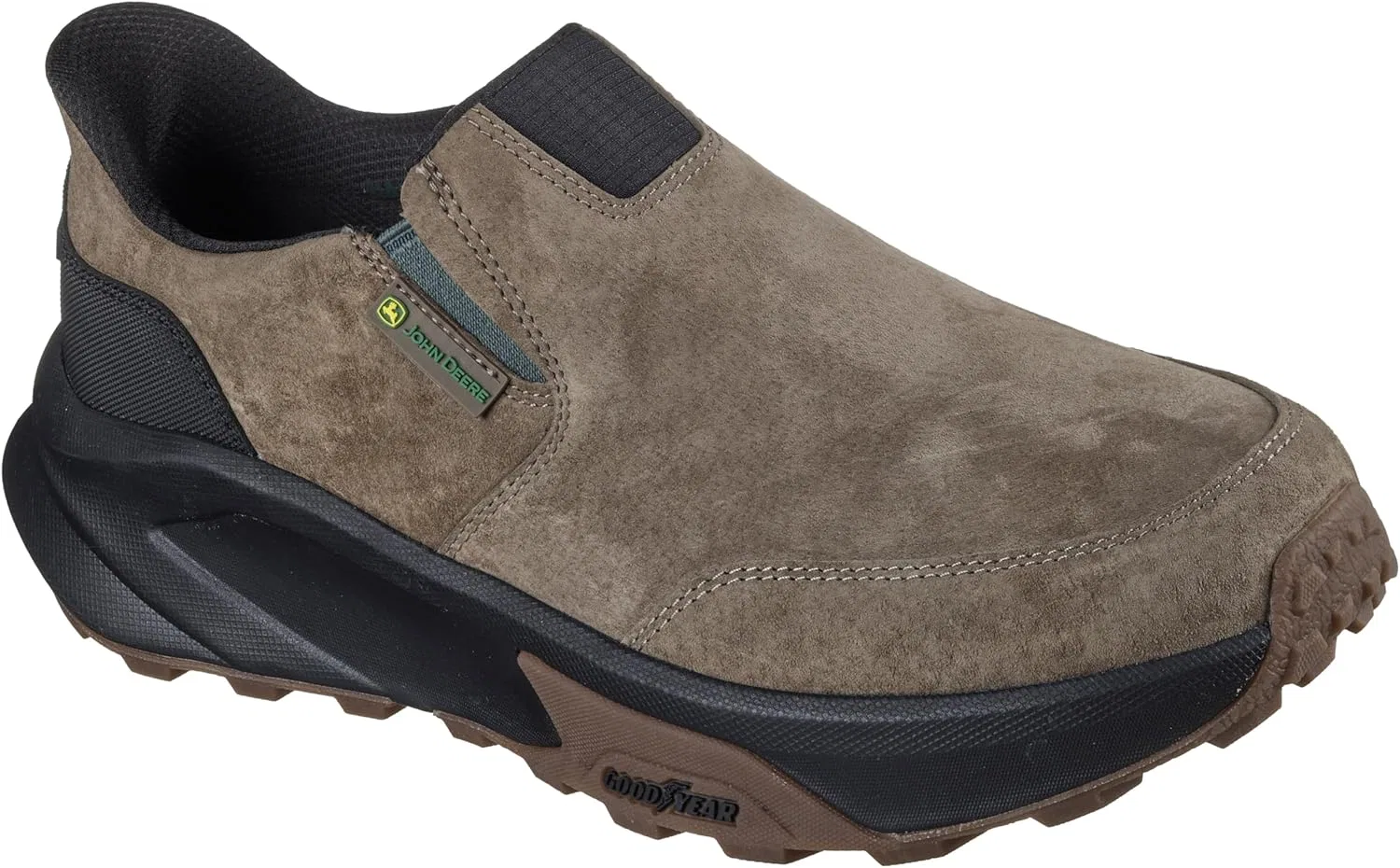 Мужские слипоны Skechers Slip X John Deere Relaxed Fit: повседневная обувь Knox-Renzo Slip On для мужчин, Taupe