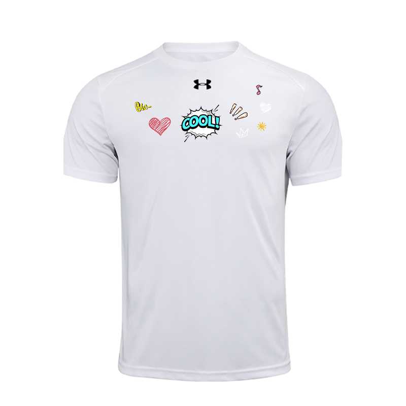 

Футболка с коротким рукавом Unisex быстросохнущая Under Armour, белый