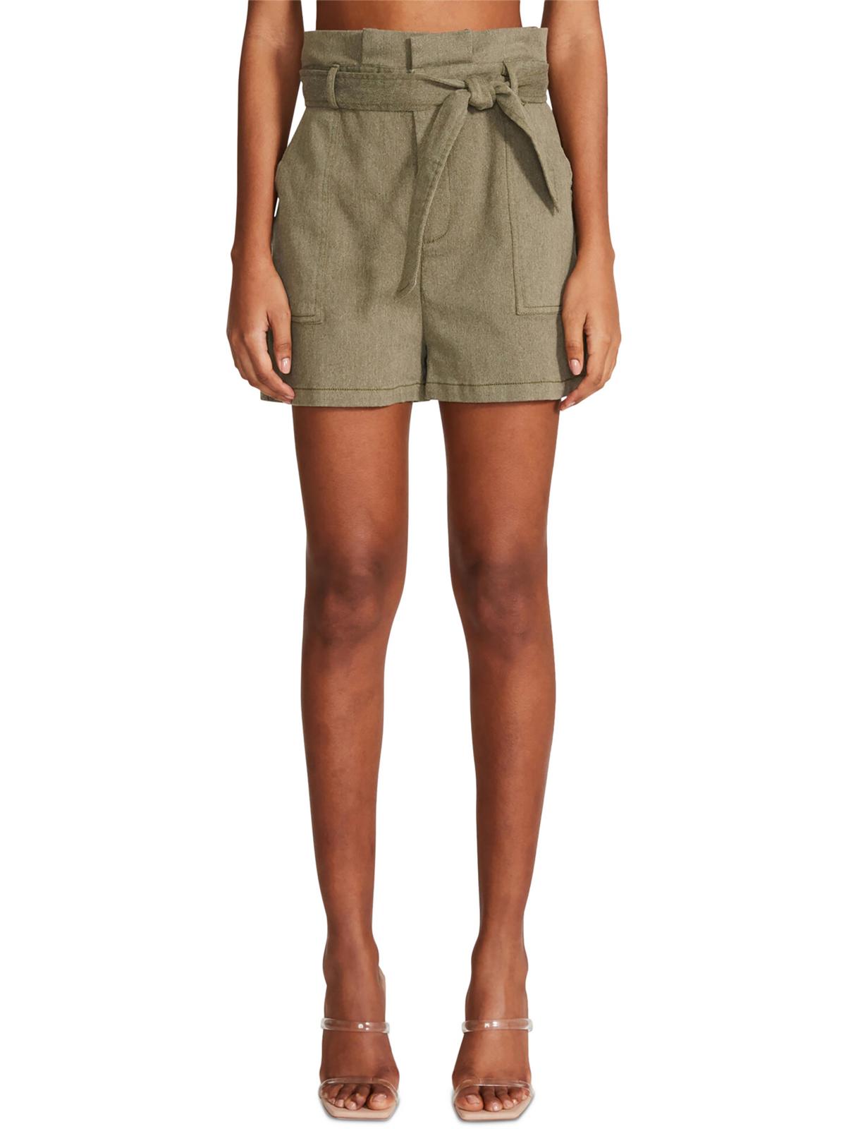 

Шорты-бермуды женские Seaside Paperbag с высокой талией BB Dakota by Steve Madden, цвет sage