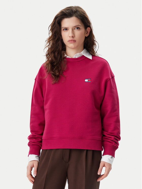 

Толстовка свободного кроя DW0DW19408 Tommy Jeans, розовый