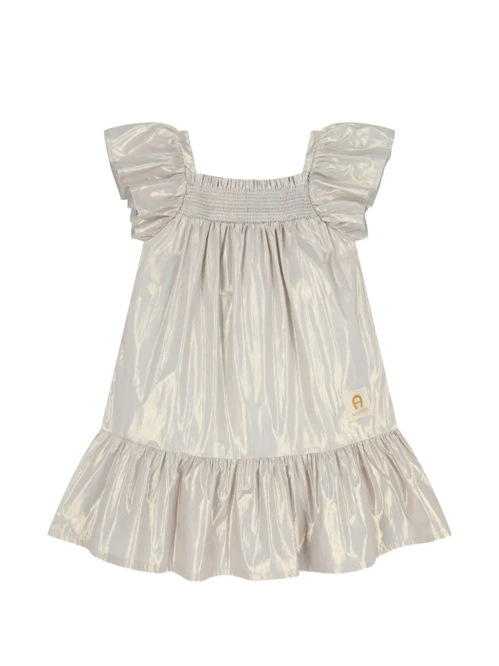 Платье с оборками Aigner Kids, серый