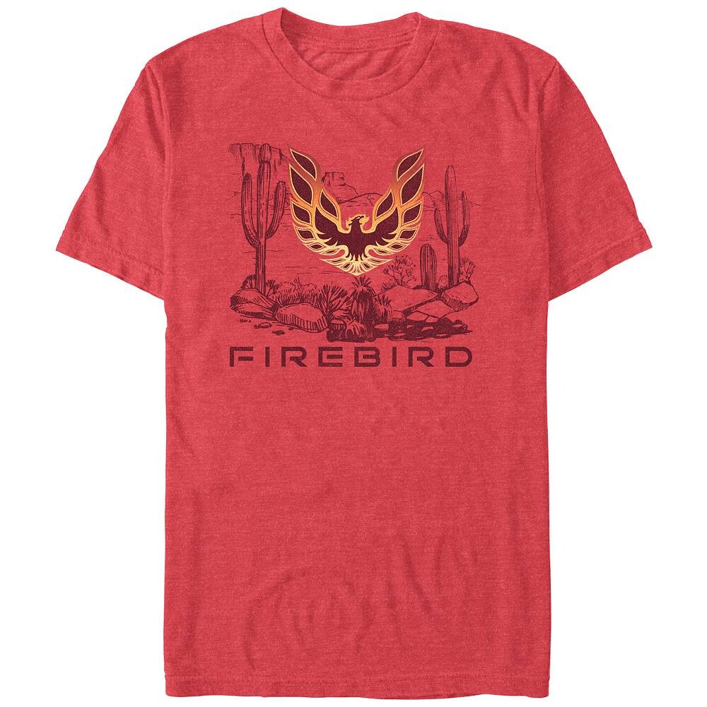 

Мужская футболка с рисунком Firebird Desert Bird Licensed Character, цвет Red Heather