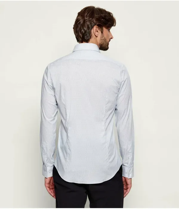 Рубашка slim fit Calvin Klein, небесно-голубой — фото 3