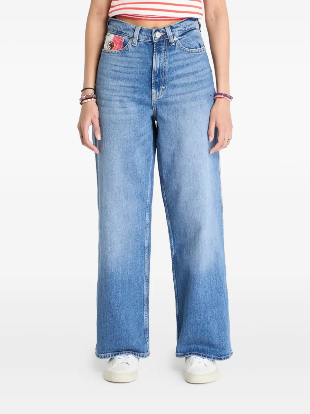 

Tommy Jeans широкие джинсы Claire с завышенной талией, синий