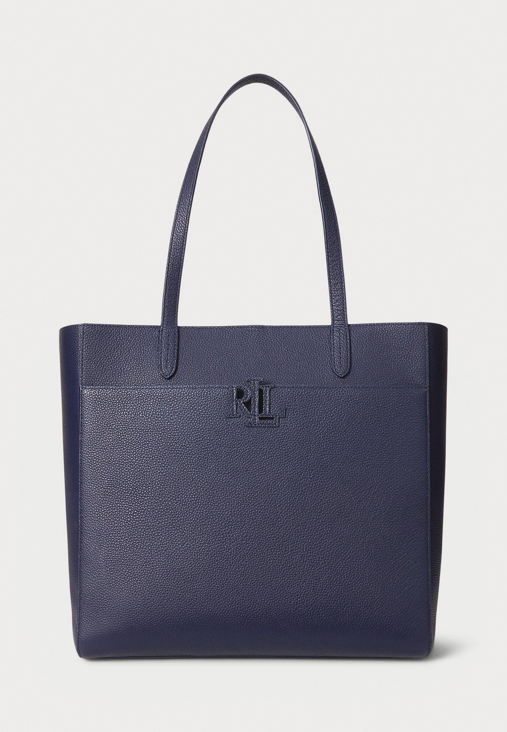 

Сумка-тоут PEBBLED LEATHER LARGE CAMERYN TOTE BAG Lauren Ralph Lauren, темно-синий
