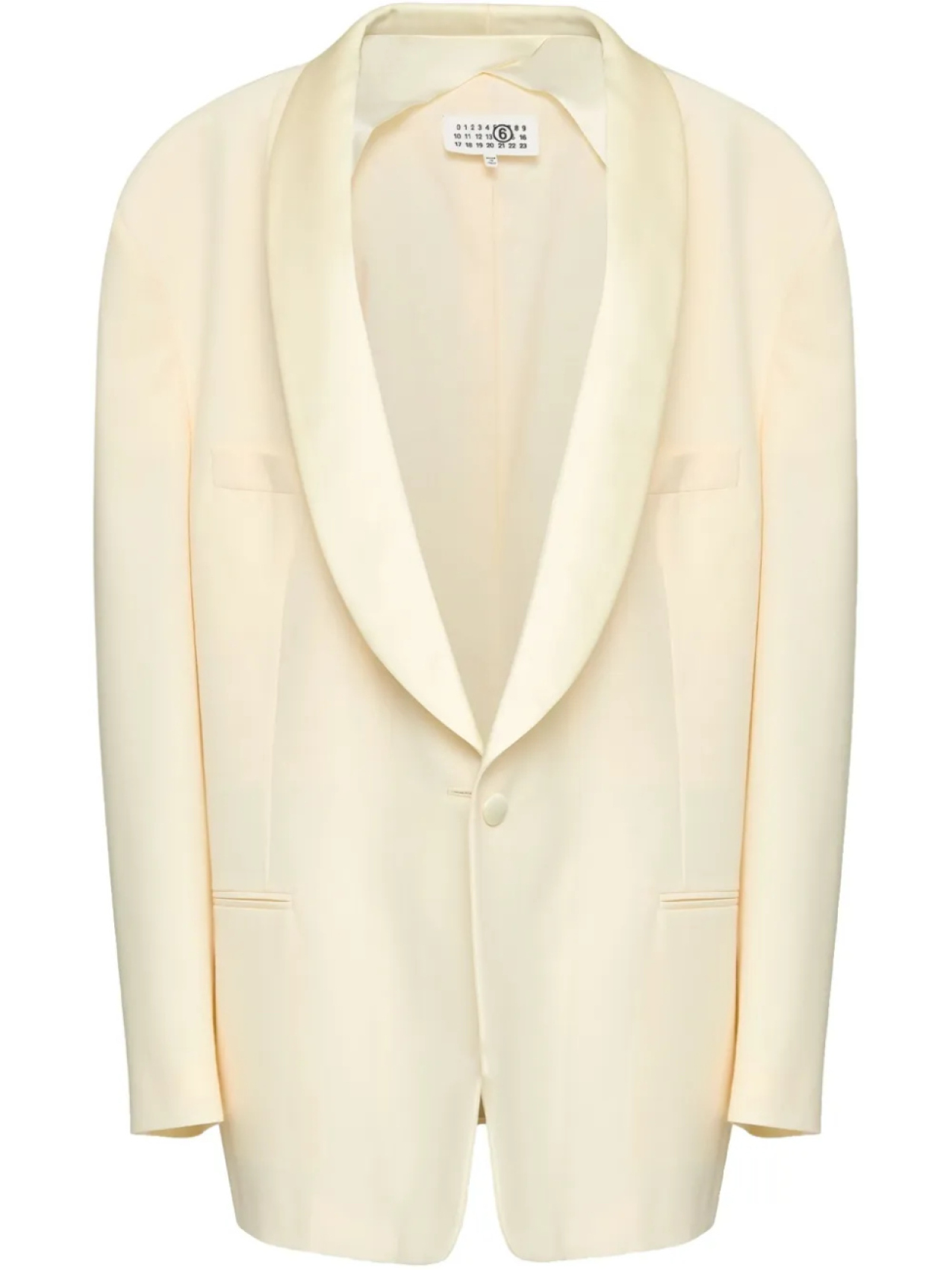 

Однобортный пиджак MM6 Maison Margiela, нейтральный