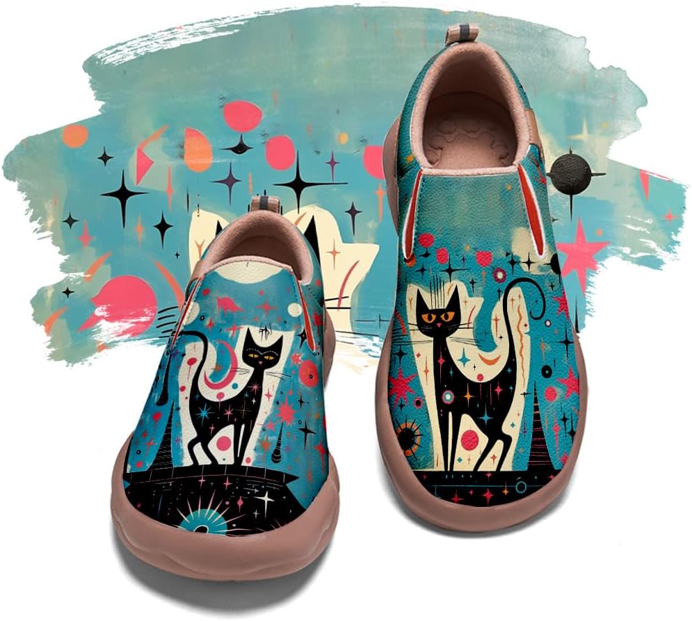 

Мужские раскрашенные обувь для путешествий, повседневные лоферы, прогулочные слипоны, удобные модные кроссовки с художественным дизайном Onehorse, Art-24