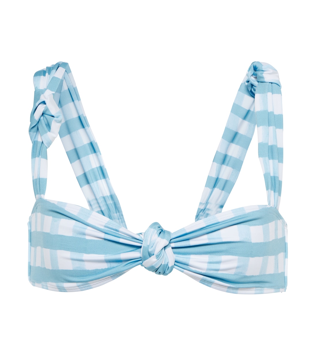 

Лиф бикини в клетку Le Haut Vichy Jacquemus, Light Blue Checks