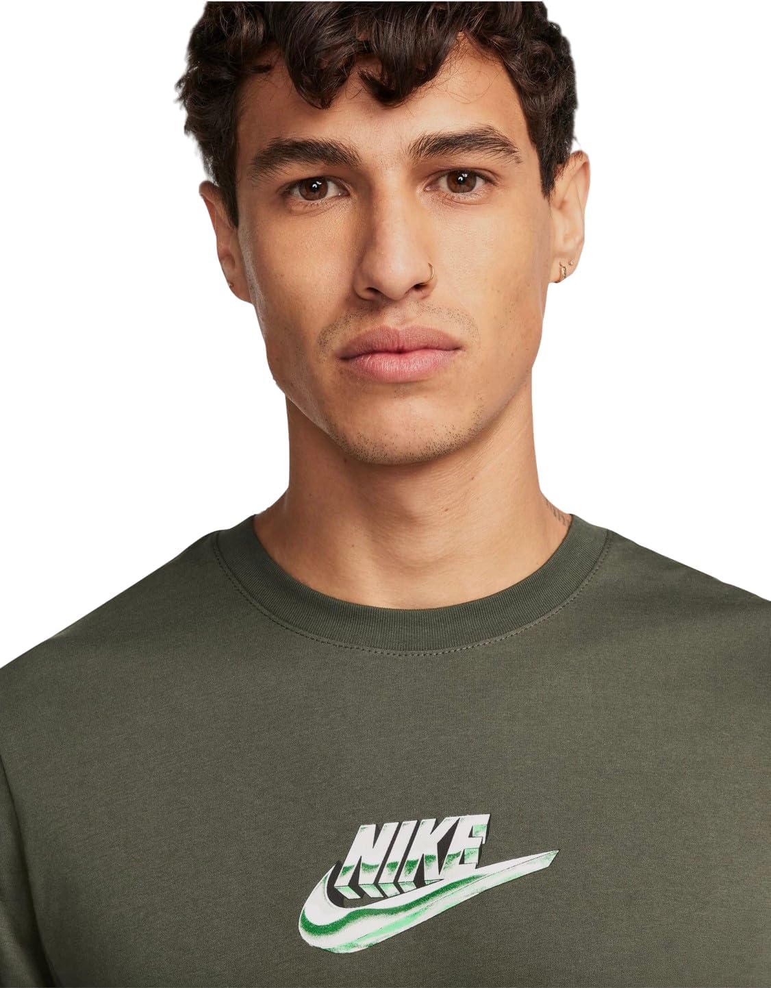 Мужская спортивная футболка Nike LBR, Cargo Khaki — фото 3