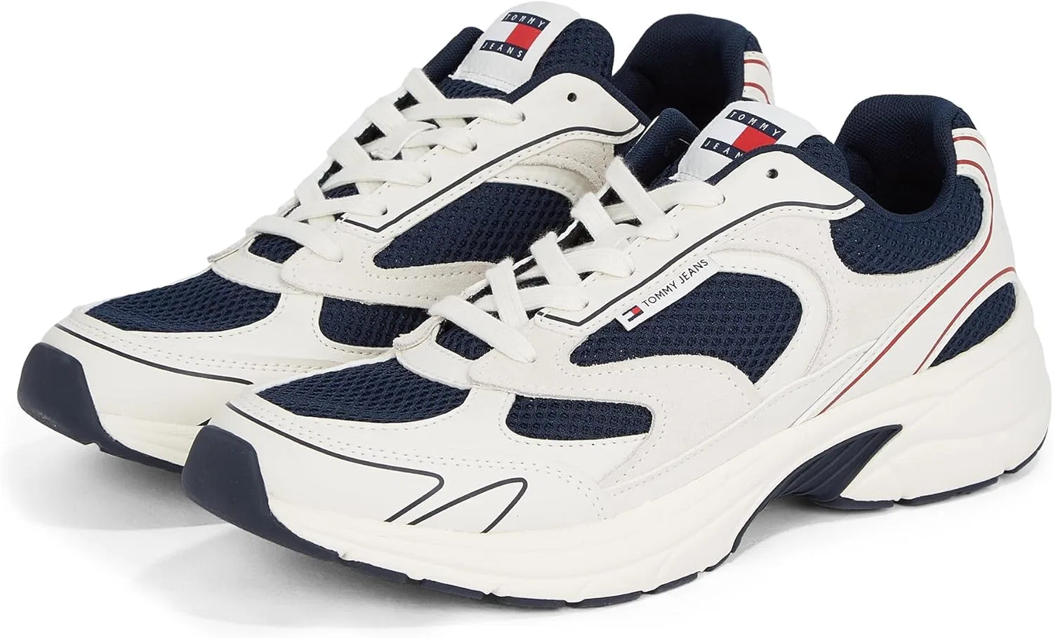 Мужские кроссовки Tommy Jeans Chunky Sole The Coney на шнуровке, Blue Rwb — фото 4
