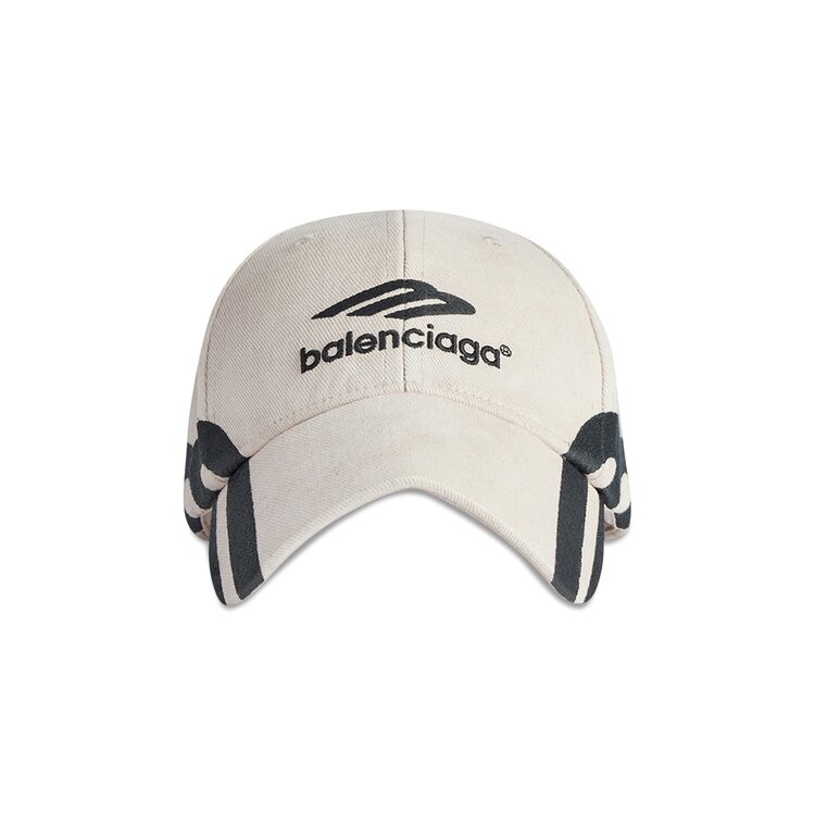 

Бейсболка Balenciaga 3B Logo Cap, цвет Light Beige/Black