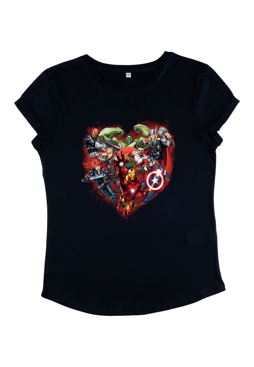 

Футболка с принтом AVENGERS CLASSIC AVENGER HEART Henry Tiger, темно-синий