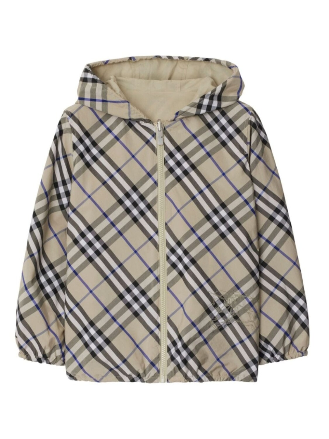 

Burberry Kids куртка с капюшоном в клетку Burberry, нейтральный цвет