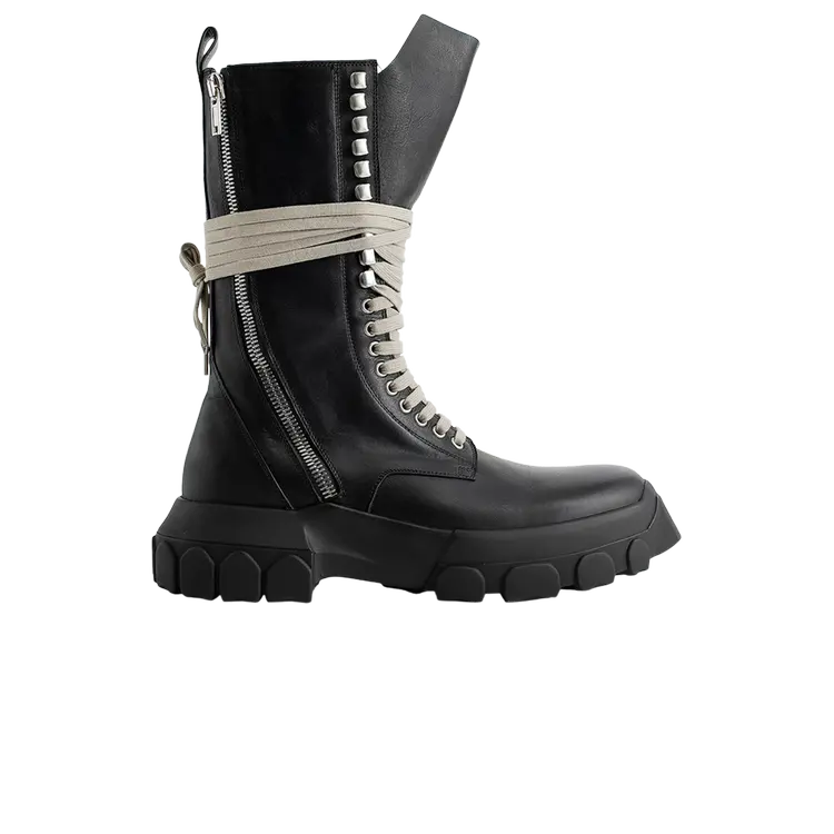 

Кроссовки Rick Owens Lido Jumbo Laced Lace-Up Bozo Boot, черный