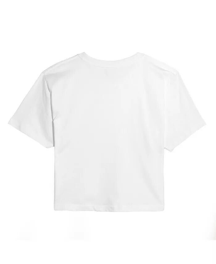 Укороченная футболка с черепахами Hybrid Apparel Trendy Juniors Good Vibes Llc, белый — фото 3