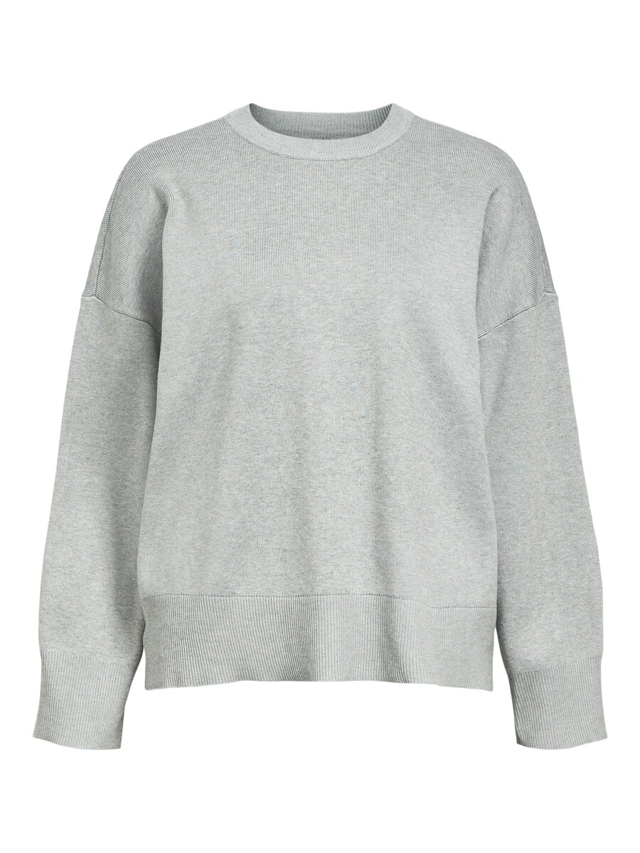 

Тонкий вязаный свитер OBJECT Sweater OBJElly, светло-серый