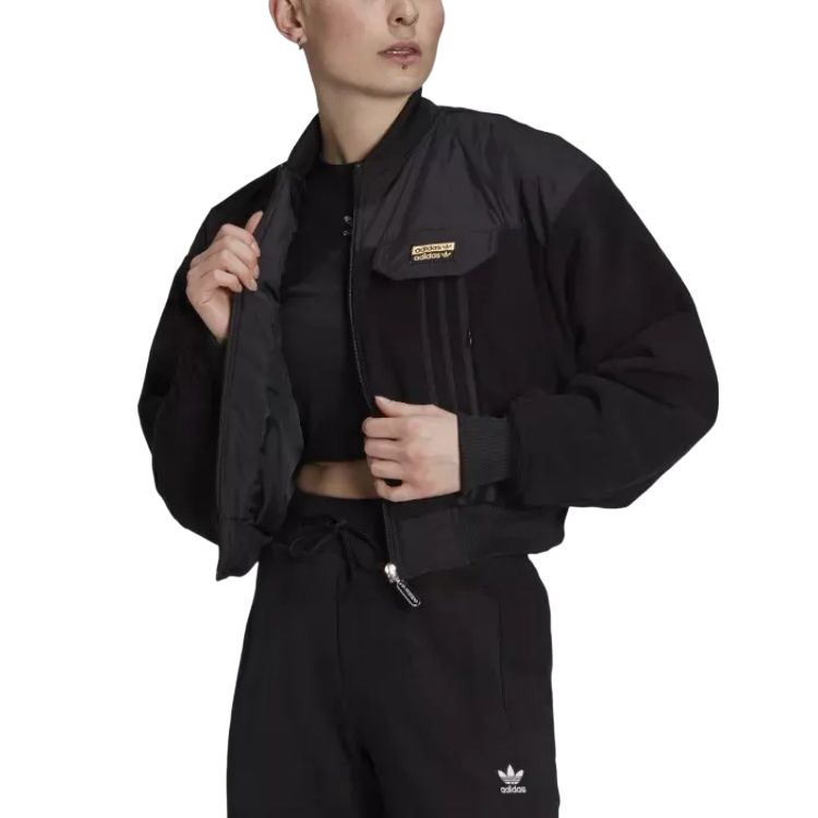 Adidas Originals Куртка женская черная — фото 3