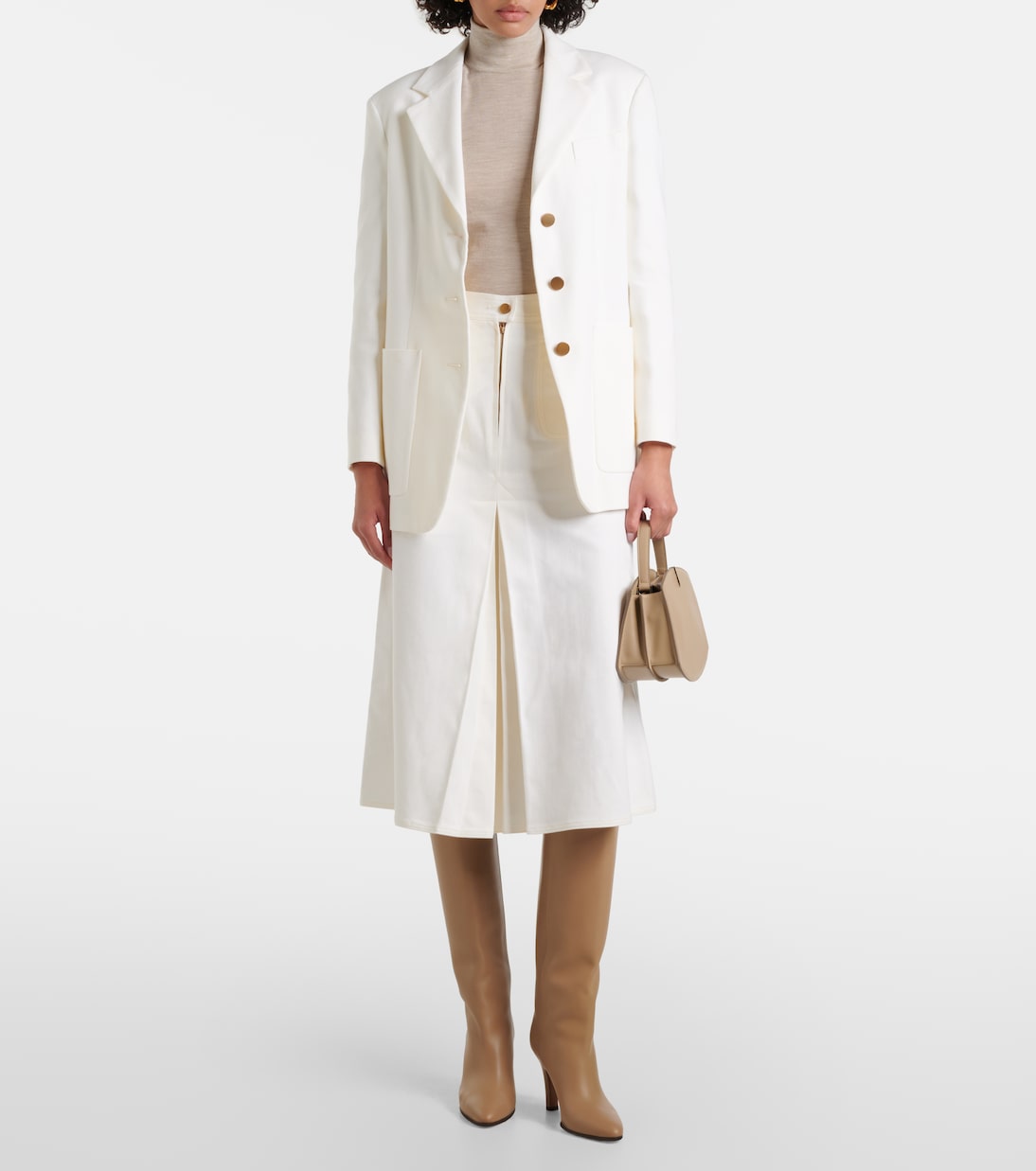Водолазка из натуральной шерсти Cecina Max Mara, Casha Chiaro — фото 2
