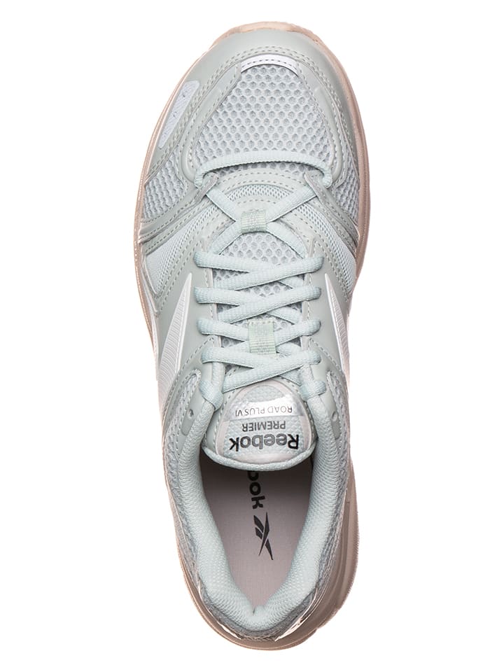 Кроссовки на шнуровке Premier Road Plus VI Reebok, мятный — фото 4