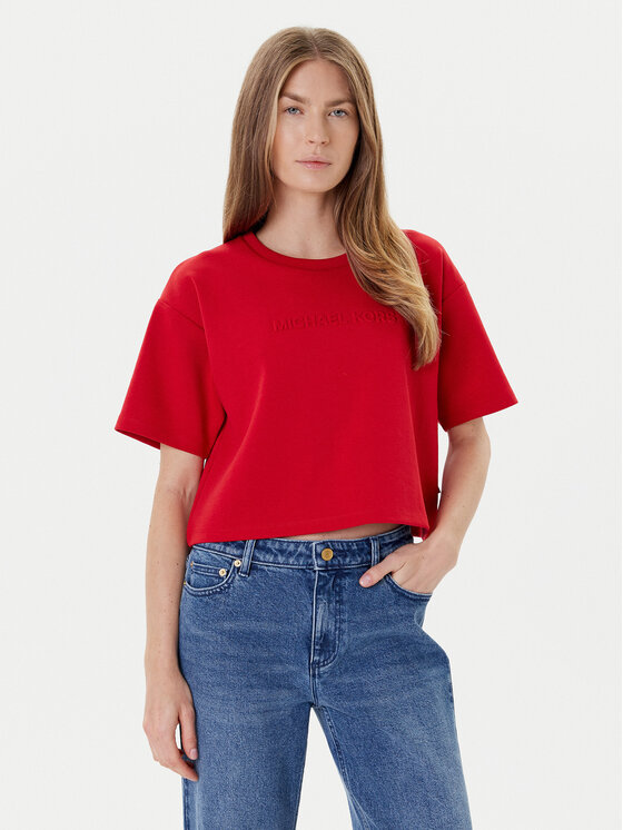 

Футболка relaxed fit MT551T65MF Michael Michael Kors, красный