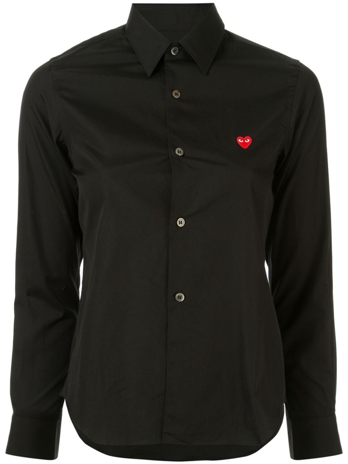 

Comme Des Garçons рубашка с вышитым логотипом, черный