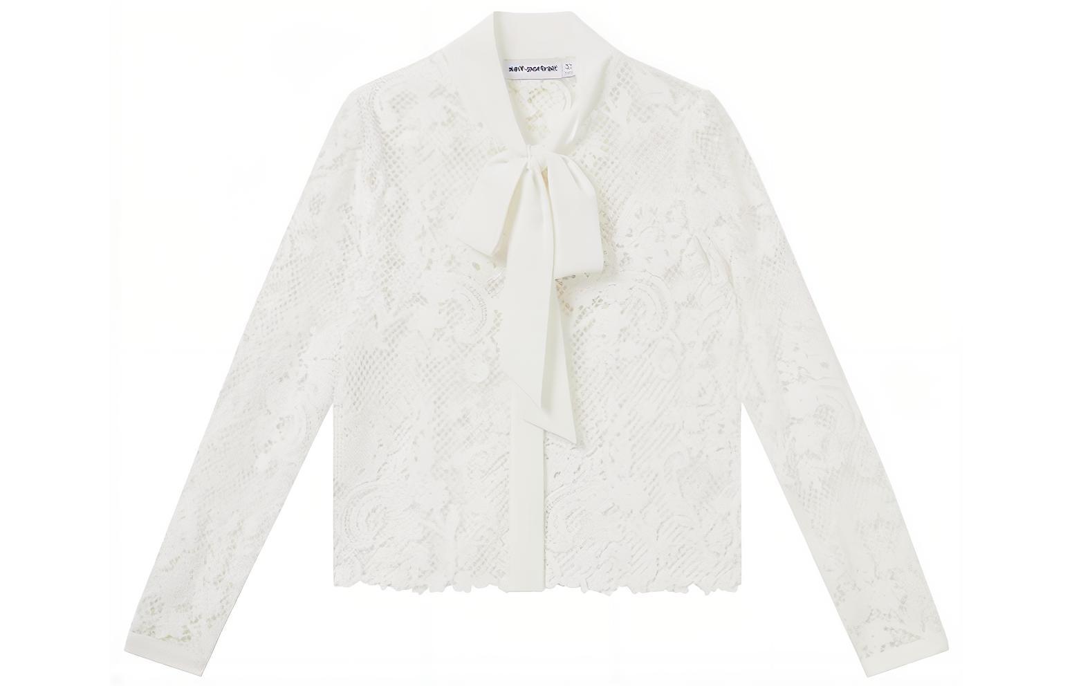 

Футболка женская слоновая кость белая Self-portrait